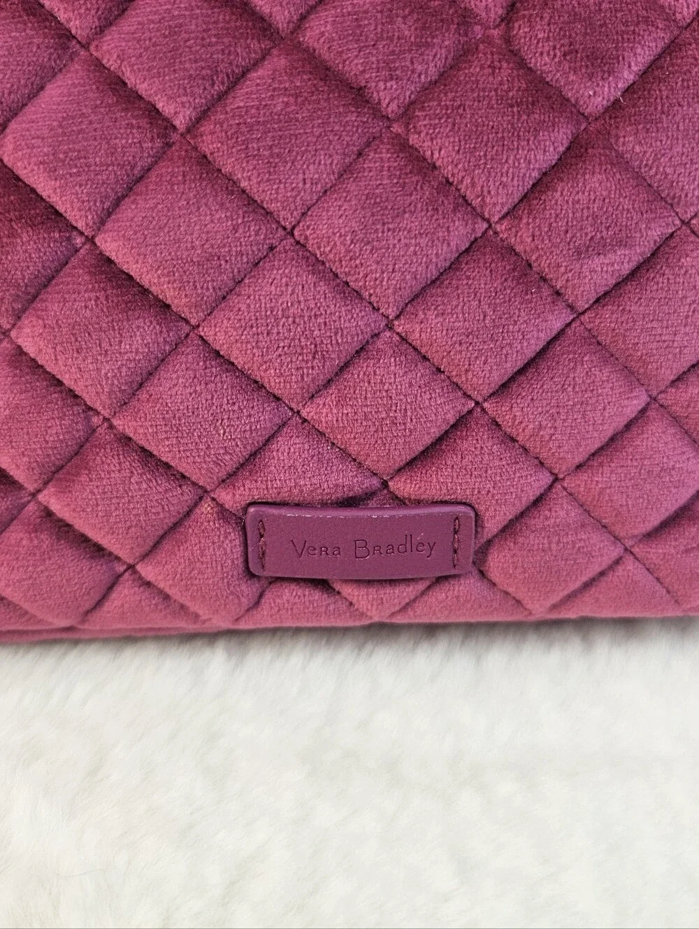 Vera Bradley Majestic Magenta Cosmetic Bag Organizer
